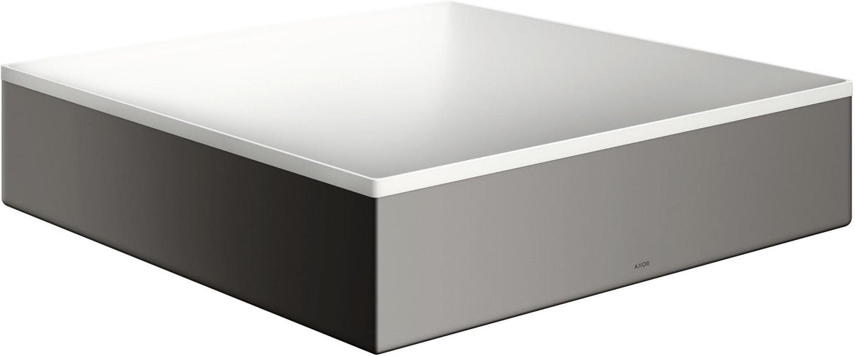 AXOR Suite Aufsatzwaschtisch 400x400mm SolidSurface chrom ohne Hahnloch