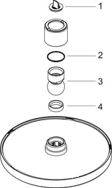 HANSGROHE HG Kopfbrause CROMA 160 1jet DN 15 chrom – 160 mm Regendusche, im Winkel verstellbar