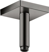 AXOR Decken-Anschlussstück 100 mm DN 15 eckig in Edelstahl-Optik von Hansgrohe