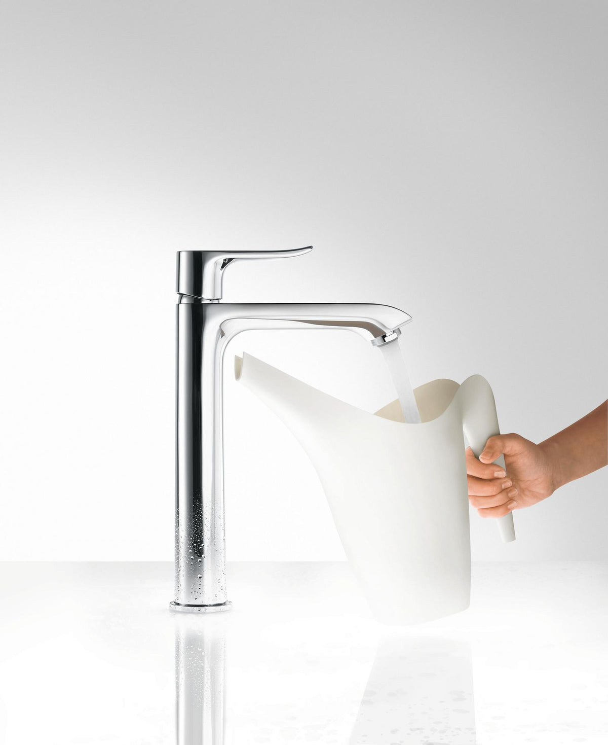 HANSGROHE Metris Einhebel-Waschtischmischer 200 chrom – ComfortZone, 5 l/min, mit Zugstangen-Ablaufgarnitur
