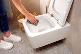 HANSGROHE Wand-WC EluPura Q weiß mit HygienEffect – spülrandlos, 4,5 Liter, inkl. Schallschutzmatte