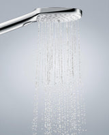 Handbrause RAINDANCE SELECT E 120 3jet von HANSGROHE – 3 Strahlarten, EcoSmart, QuickClean