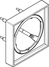 AXOR ShowerSelect ID Verlängerungsrosette eckig 22 mm Chrom – 170 x 170 mm