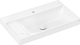 HANSGROHE Waschtisch Xelu Q 800x480mm mit Ablage links, 2 Hahnlöchern und SmartClean-Glasur