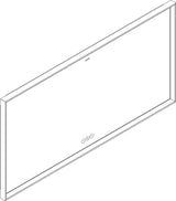 HANSGROHE Xarita E Wandspiegel 1200 mm mattweiß mit LED-Beleuchtung, SmartTouch und AntiFog