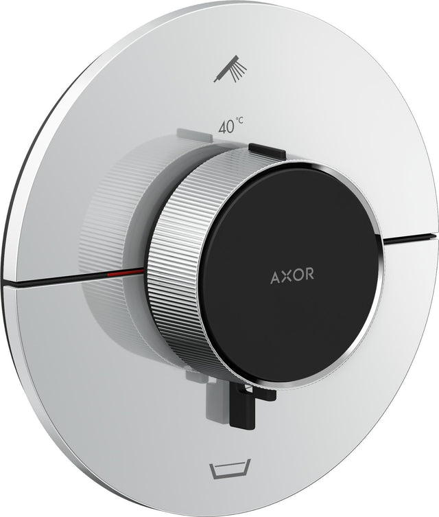AXOR ShowerSelect ID Thermostat rund für 2 Verbraucher mit Sicherungskombination chrom