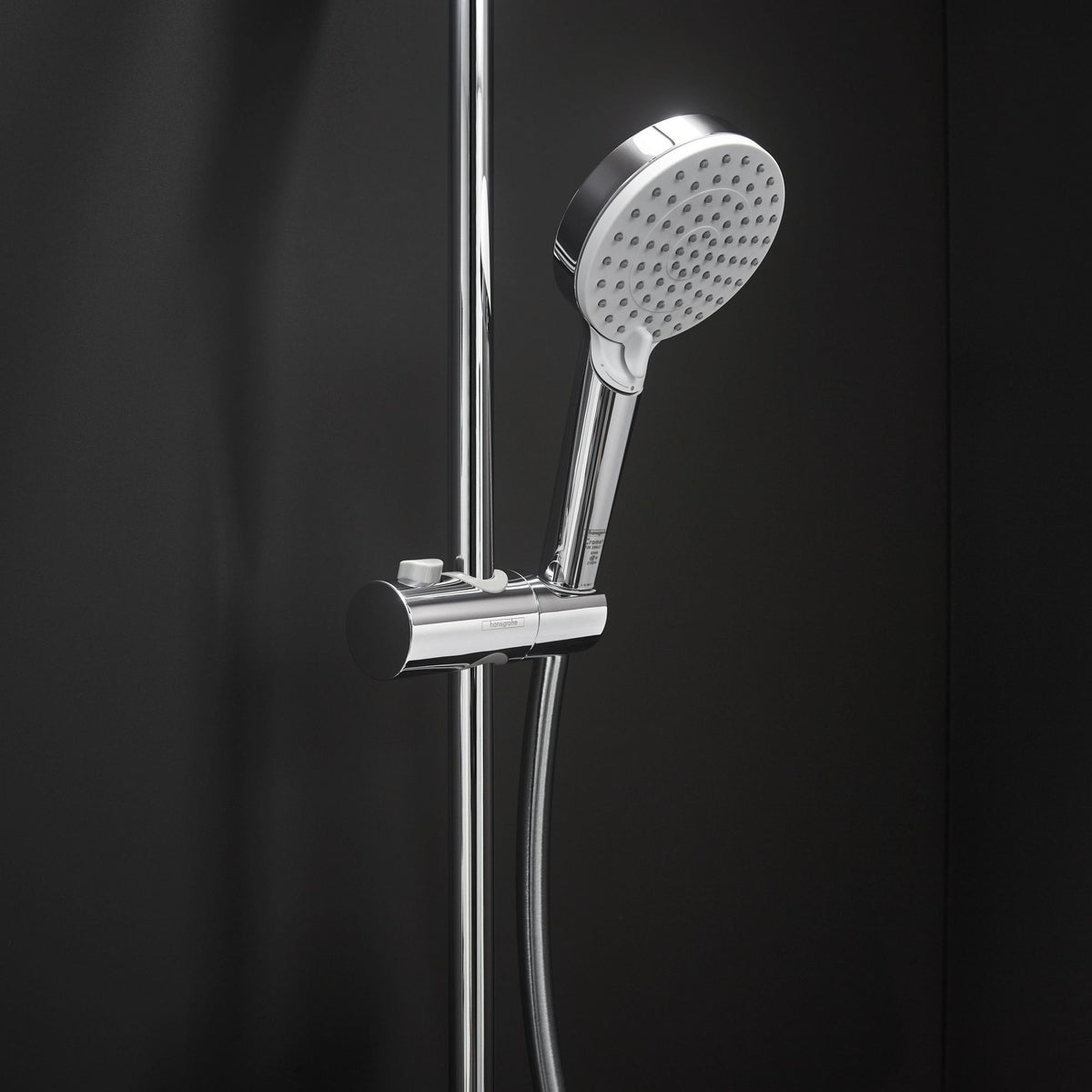HANSGROHE Showerpipe VERNIS Shape 230 1jet Reno Chrom – Duschsystem mit Kopf- und Handbrause