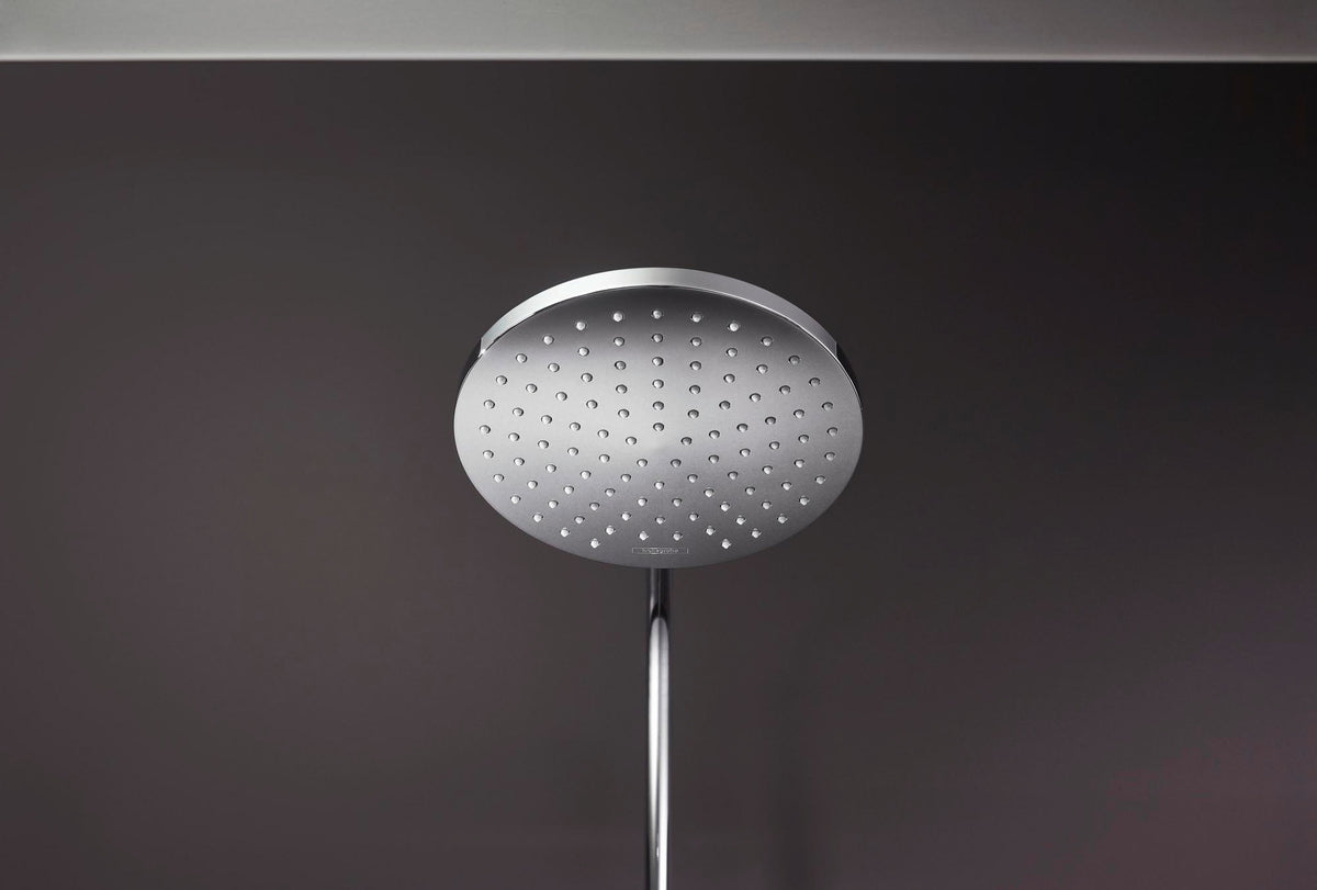 HANSGROHE Showerpipe VERNIS Blend 200 1jet Reno EcoSmart Chrom – Duschsystem mit Kopf- und Handbrause