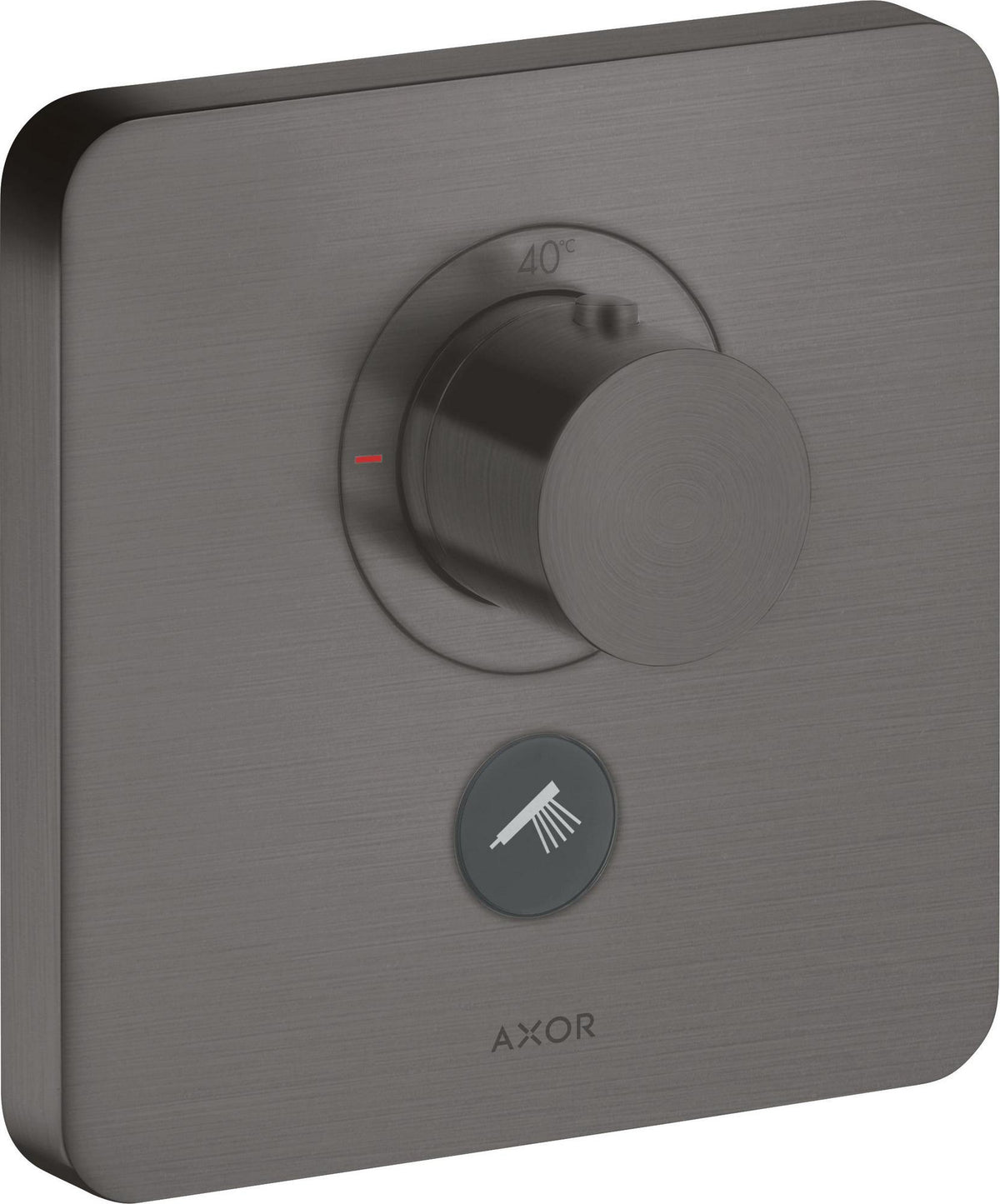 AXOR ShowerSelect Soft Highflow Thermostatbatterie für 1 Verbraucher – Chrom, quadratisch, Select-Button