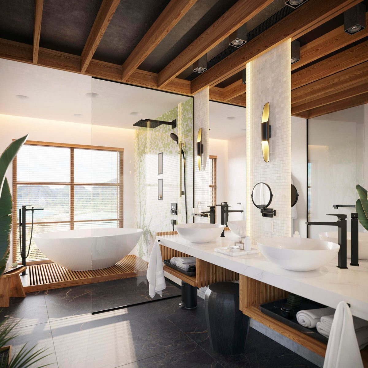 HANSGROHE Metropol Einhebel-Wannenmischer bodenstehend DN15 Chrom mit Stabhandbrause
