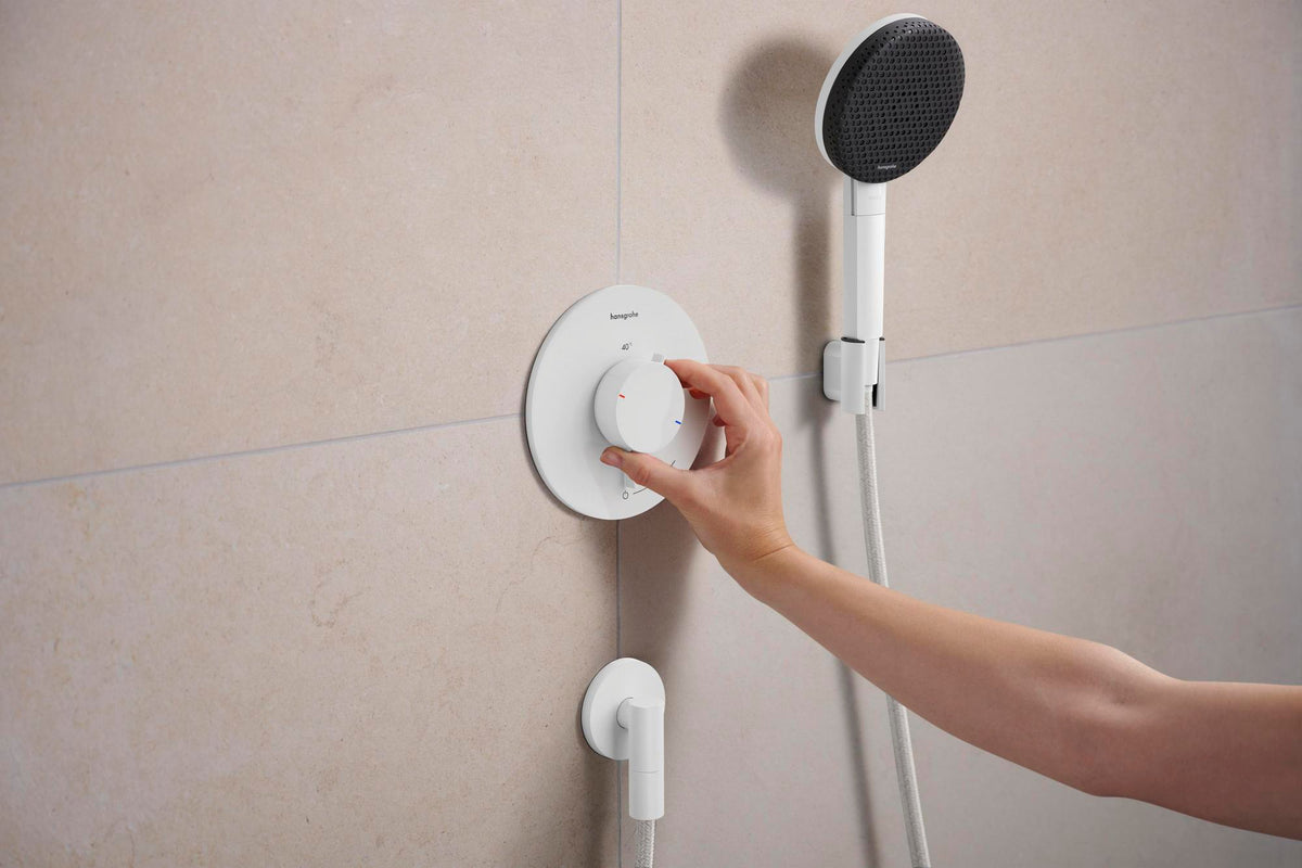 HANSGROHE Porter Fine Brausehalter – Wandhalterung aus Metall für konische Brauseschläuche
