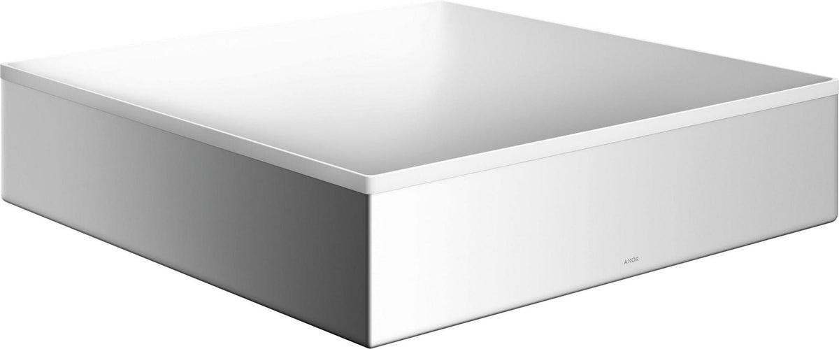 AXOR Suite Aufsatzwaschtisch 400x400mm SolidSurface chrom ohne Hahnloch