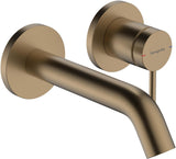 HANSGROHE Tecturis S Einhebel-Waschtischmischer Unterputz für Wandmontage mit 165 mm Ausladung, Chrom