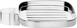 HANSGROHE Seifenschale Casetta E Chrom – für Brausenstangen 18/22/25 mm, höhenverstellbar