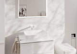 HANSGROHE XtraStoris Rock Toilettenbürstenhalter mit Papierhalter, befliesbare Tür, mattweiß