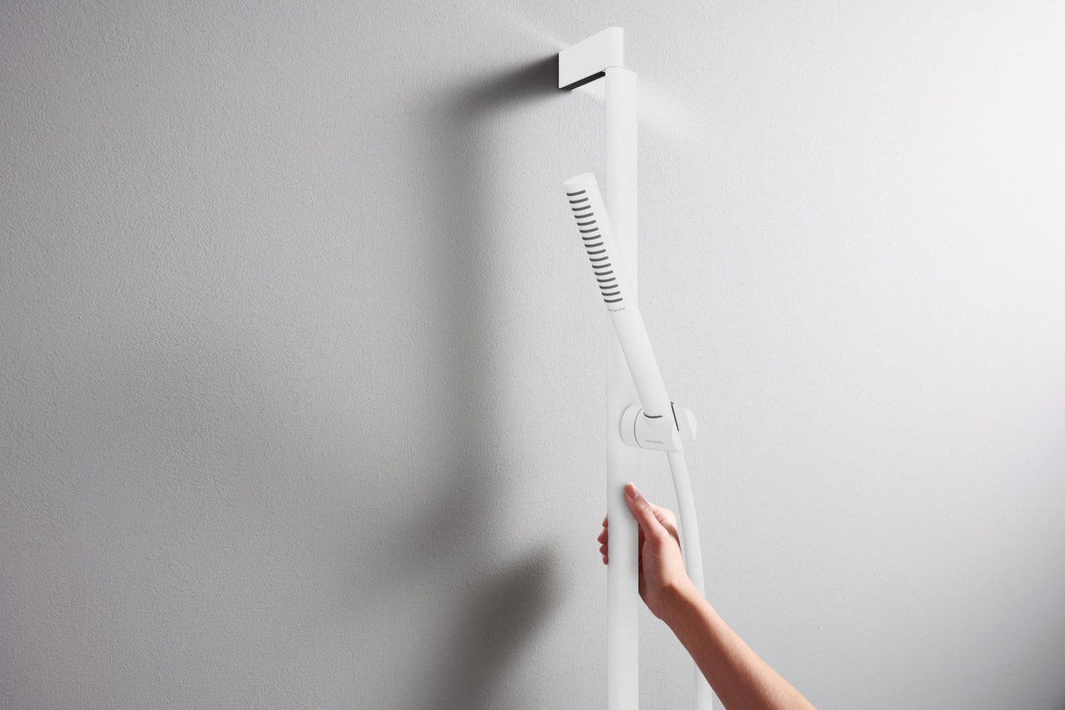 Hansgrohe Pulsify S Brauseset mit 650 mm Brausestange in Chrom – PowderRain Strahlart