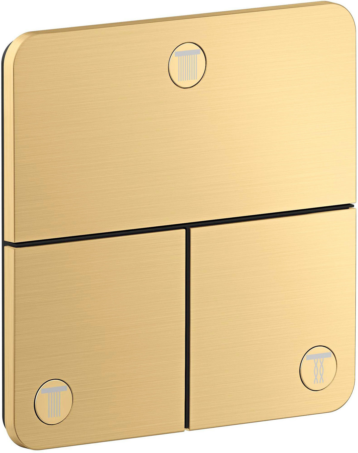 AXOR ShowerSelect ID Fertigmontageset Unterputz softsquare 3 Verbraucher Chrom – Select-Tasten