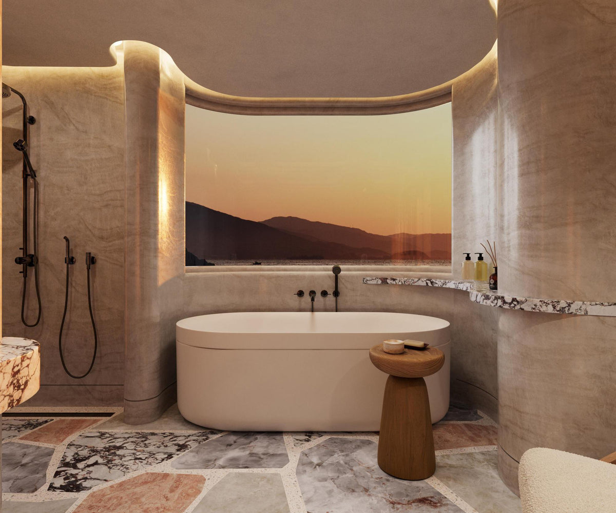 AXOR One Showerpipe Unterputz mit Thermostat & Kopfbrause 280 1jet Chrom – Hansgrohe
