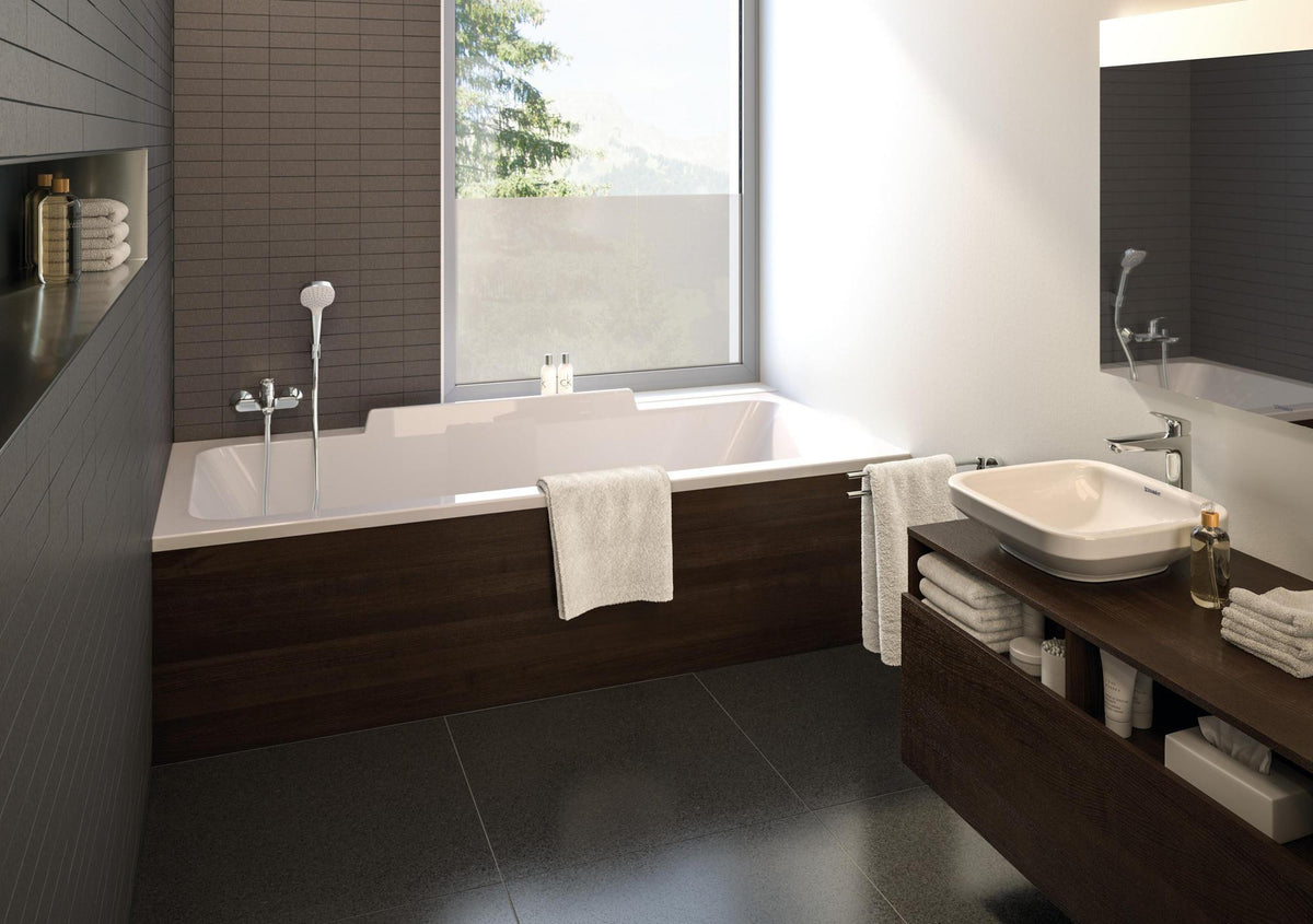 Hansgrohe Logis Einhebel-Wannenmischer DN 15, Aufputz, Chrom – mit Temperaturbegrenzung