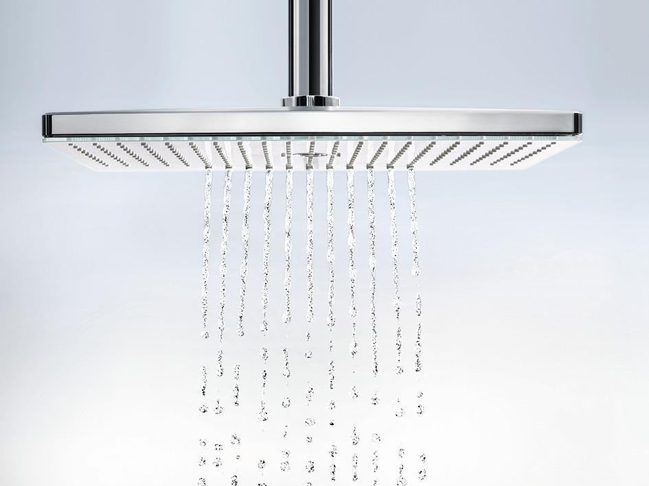 Hansgrohe Rainmaker Select 460 Kopfbrause 2jet DN 15 mit Deckenanschluss 100 mm weiß/chrom