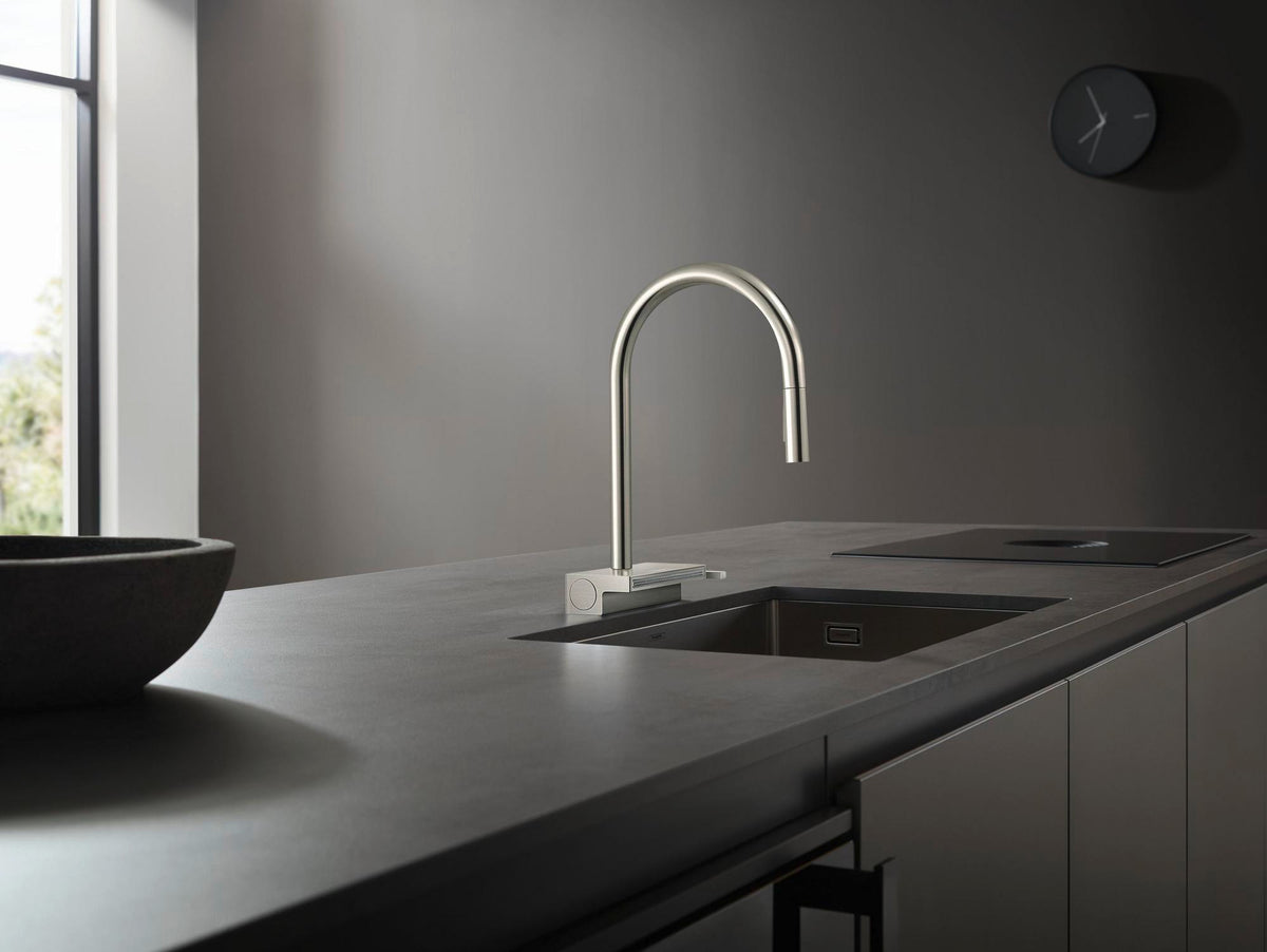Hansgrohe HG Spültischmischer 170 Aquno Select M81 mit Ausziehbrause 3jet Chrom