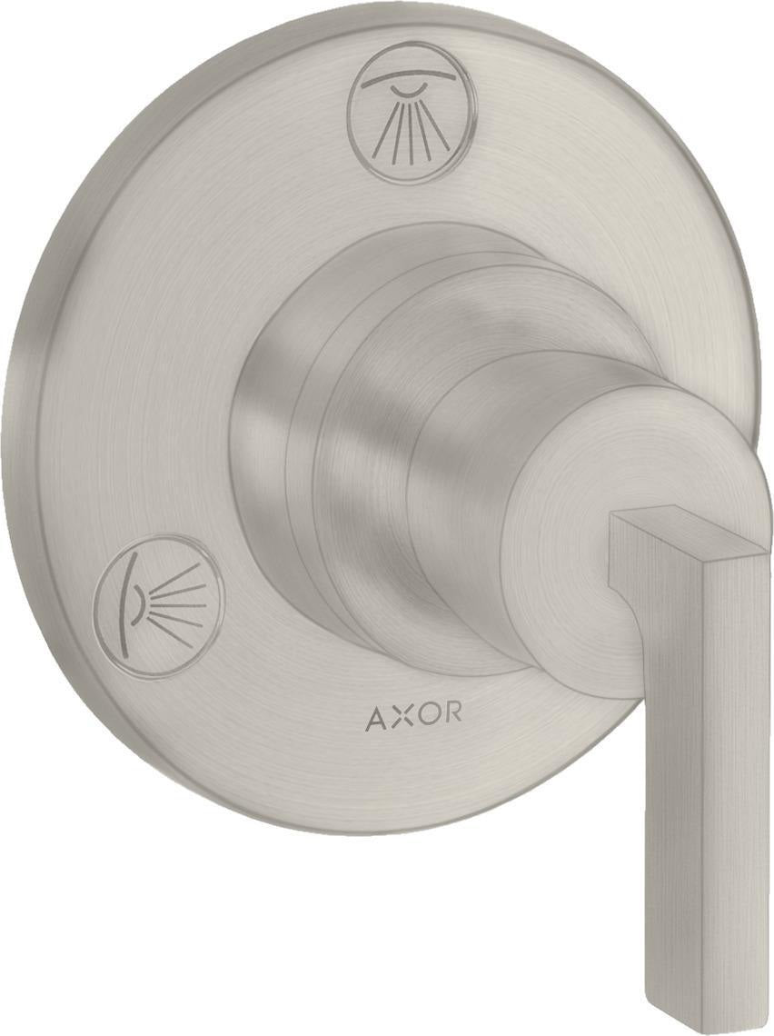 AXOR Citterio Ab-/Umstellventil Unterputz mit Hebelgriff, chrom – DN20, Messing