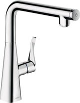 HANSGROHE Metris Select M71 Küchenmischer 260 mm mit Select-Knopf und schwenkbarem L-Auslauf