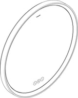 HANSGROHE Spiegel Xarita S 700 mm mit LED-Beleuchtung und kapazitivem Berührungssensor