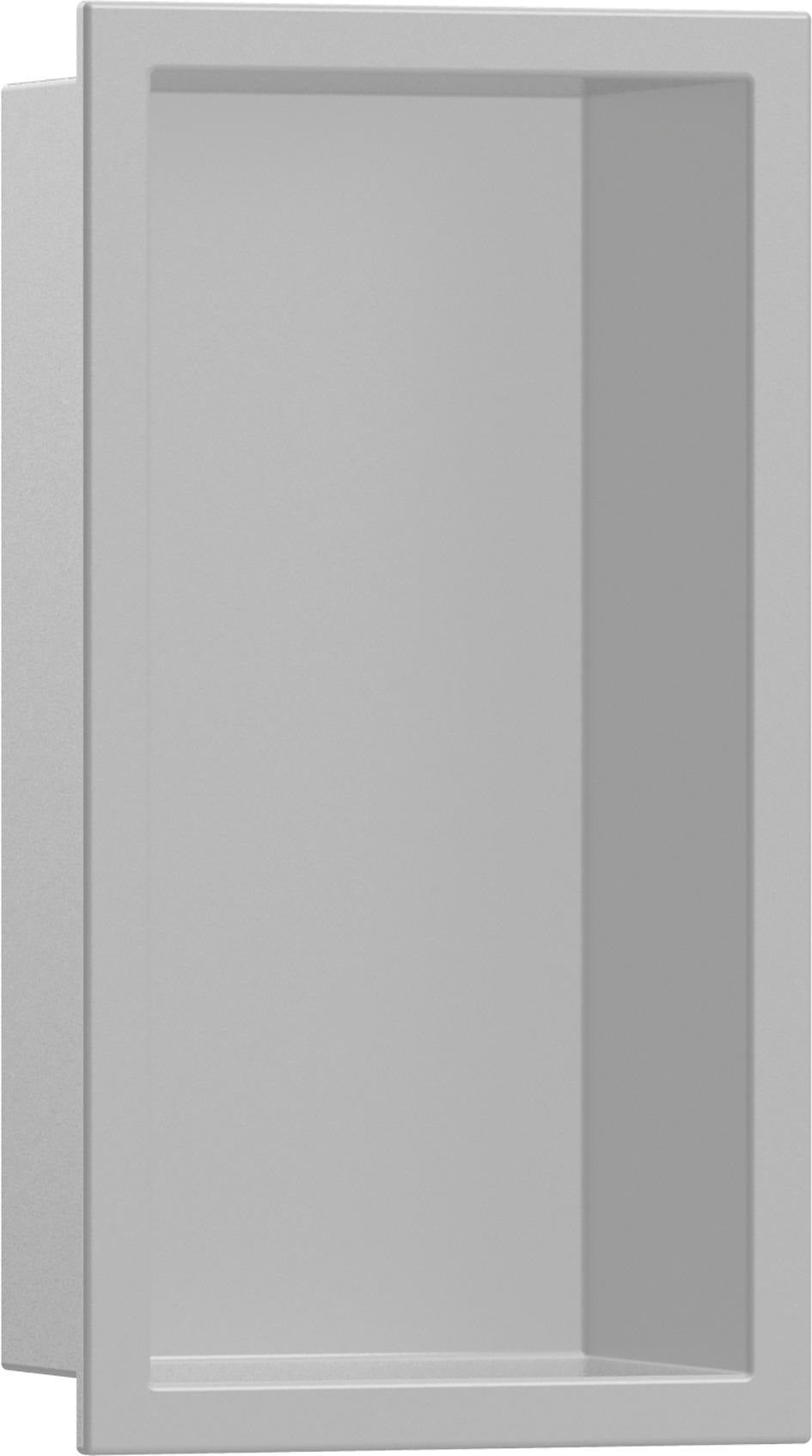 HANSGROHE XtraStoris Original Wandnische 300x300x70mm mattweiß mit Rahmen – für Nassbau & Trockenbau
