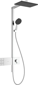 HANSGROHE Raindance Alive Q 210/340 2jet Duschsystem mit Thermostat – Schwarz