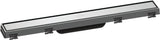 HANSGROHE RainDrain Match Duschrinne 600 mm mit höhenverstellbarem Rahmen, chrom