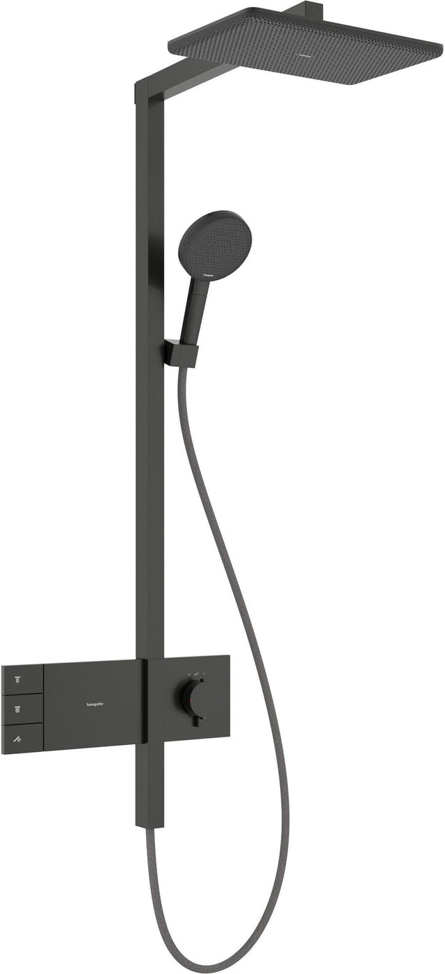 HANSGROHE Raindance Alive Q 210/340 2jet Duschsystem mit Thermostat – Schwarz