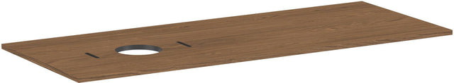 HANSGROHE Xilesa E Konsole 1375 mm Eiche mit Ausschnitt links für Aufsatzwaschtisch