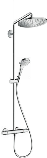 HANSGROHE Showerpipe Croma Select 280 Air mit Thermostat – Chrom, 1 Strahl, 280 mm Kopfbrause