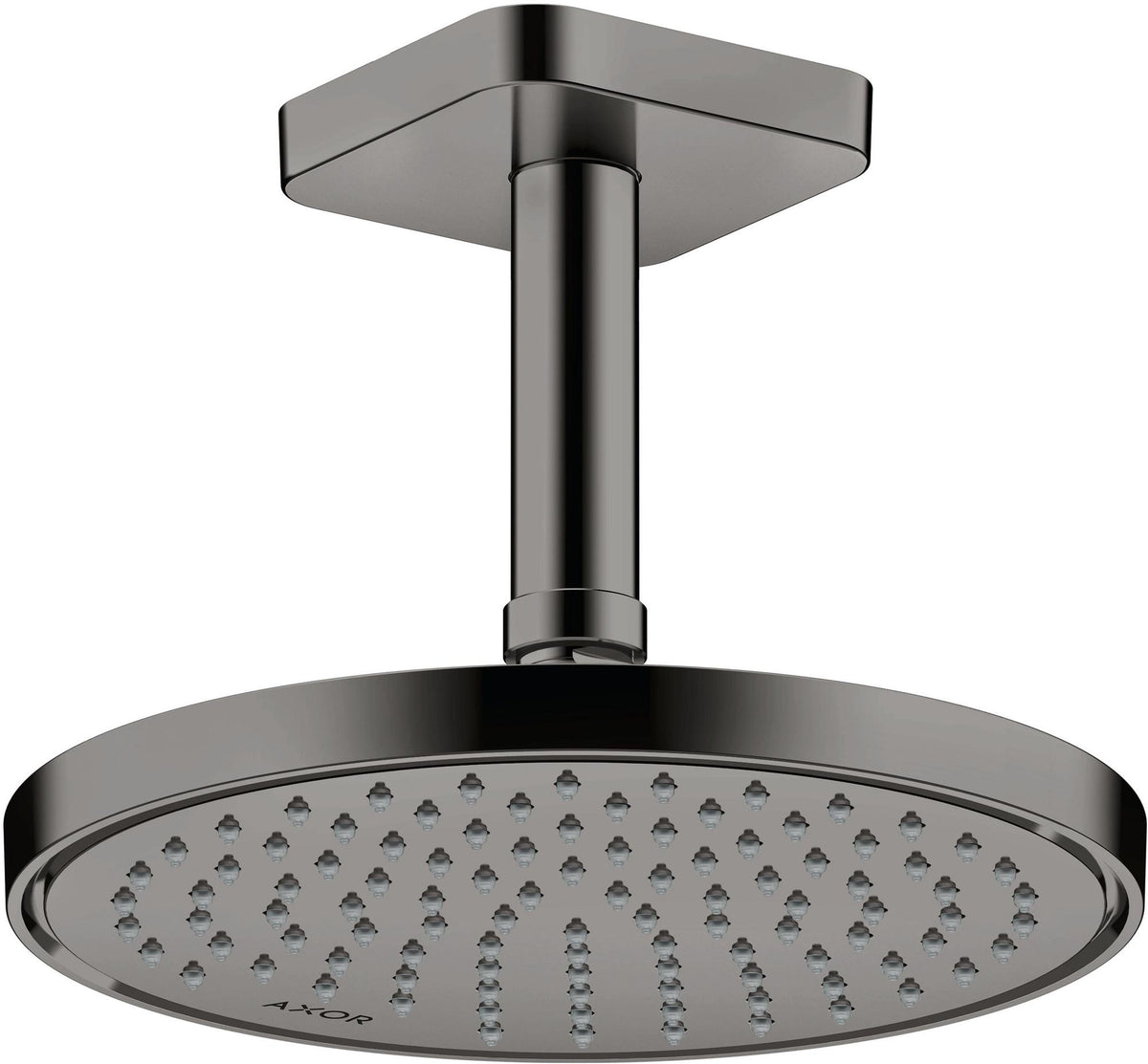 AXOR Kopfbrause 220 1jet EcoSmart Chrom – Rain-Duschkopf mit Antikalk, 220 mm, für Wand- und Deckenmontage