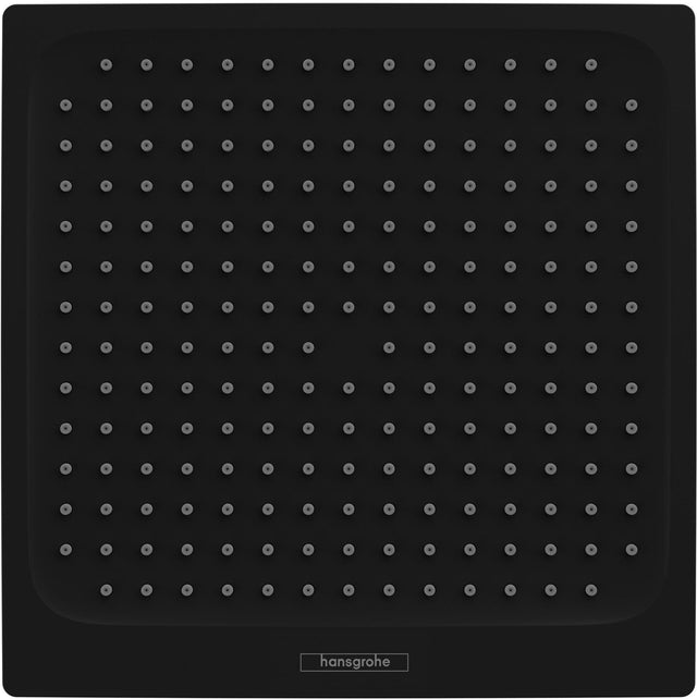 HANSGROHE Kopfbrause Crometta E 240 mattschwarz – 240 mm, 1 Strahlart Rain, Anti-Kalk