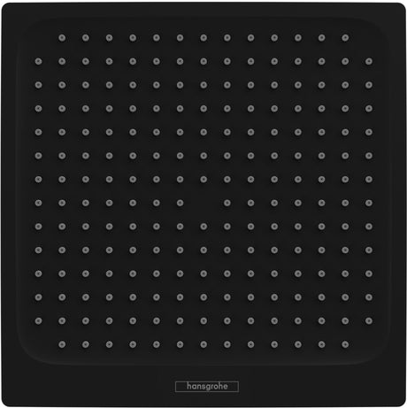 HANSGROHE Kopfbrause Crometta E 240 EcoSmart mattschwarz – 1 Strahlart, quadratisch