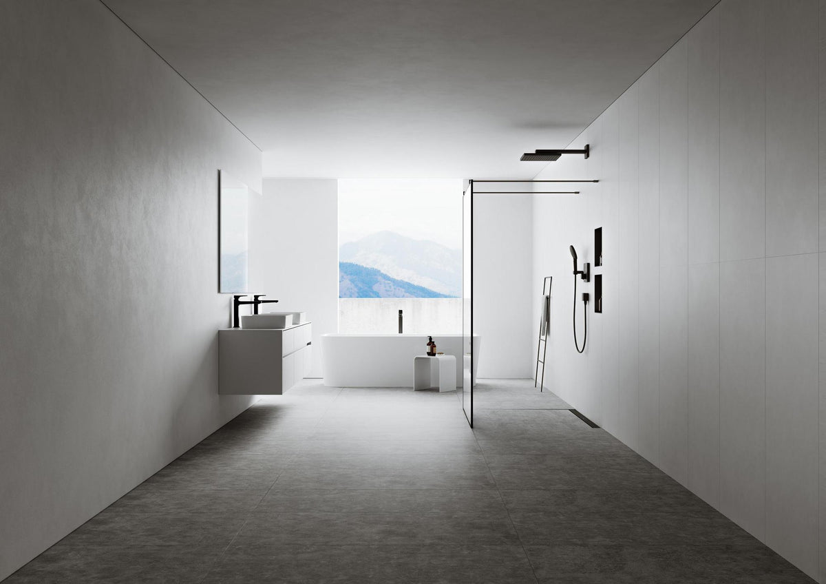 HANSGROHE RainDrain Match Duschrinne 600 mm mattschwarz höhenverstellbar