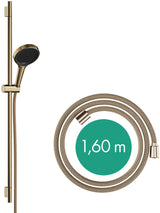 HANSGROHE Rainfinity 130 3jet Brauseset mit Unica S Puro 90 cm Stange Push Schieber chrom