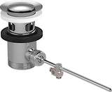 hansgrohe Zugstangen-Ablaufgarnitur für Waschtisch- und Bidetmischer, chrom, Messing, G 1 1/4