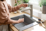 HANSGROHE Einbauspüle S51 450 SilicaTec graphitschwarz 1 Becken 60 cm Unterschrank