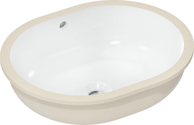 HANSGROHE Unterbauwaschtisch Xuniva U 450x350mm weiß ohne Hahnloch mit Überlauf