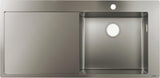 HANSGROHE S71 Einbauspüle 450 mit Abtropffläche, Edelstahl, Becken rechts