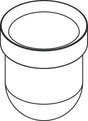 HANSGROHE HG Glaseinsatz Logis WC-Bürstenhalter – Ersatzteil für Logis Serie