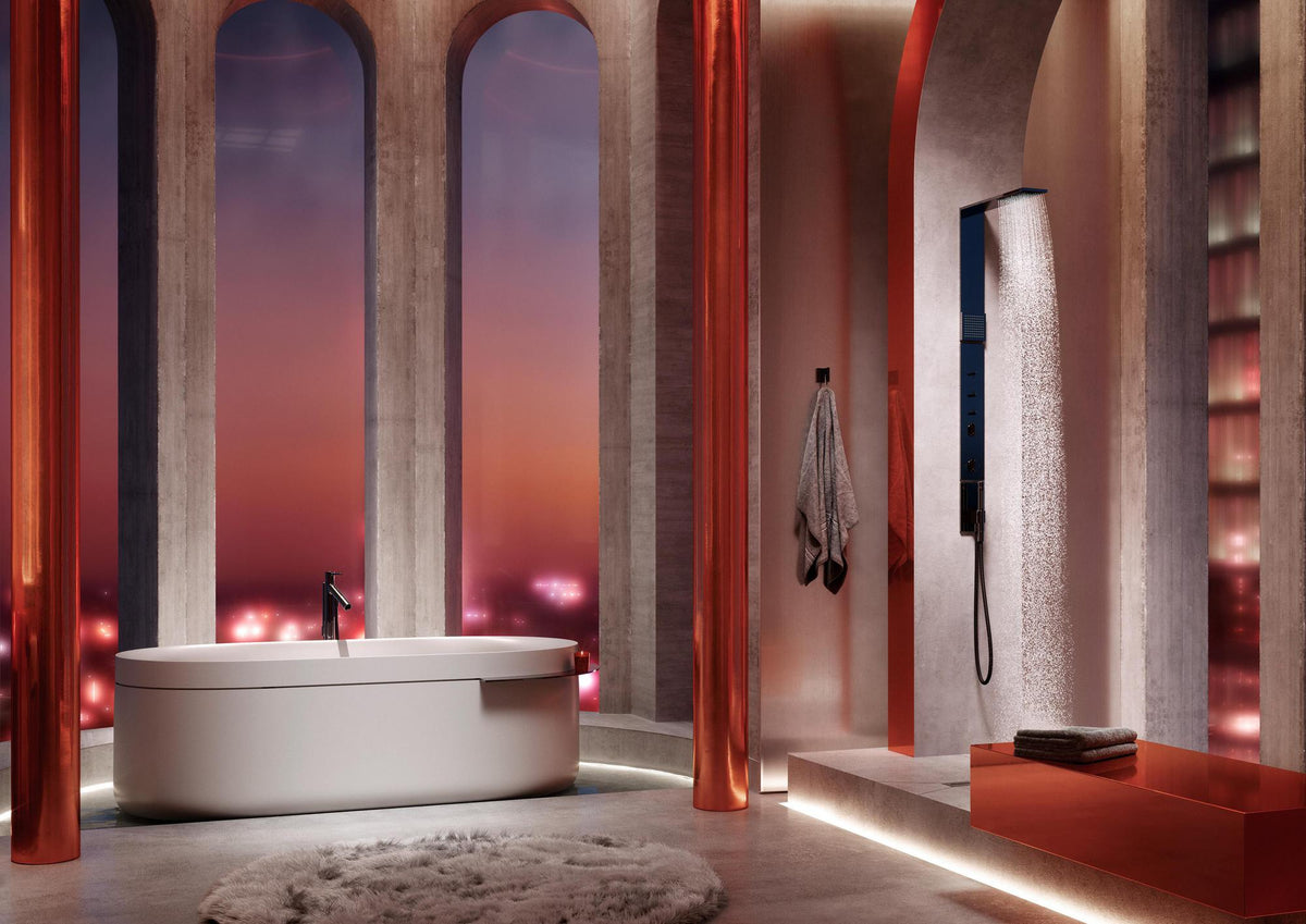 AXOR Suite Badewanne 1900 x 850 mm freistehend oval – SolidSurface, matt, 2 Personen