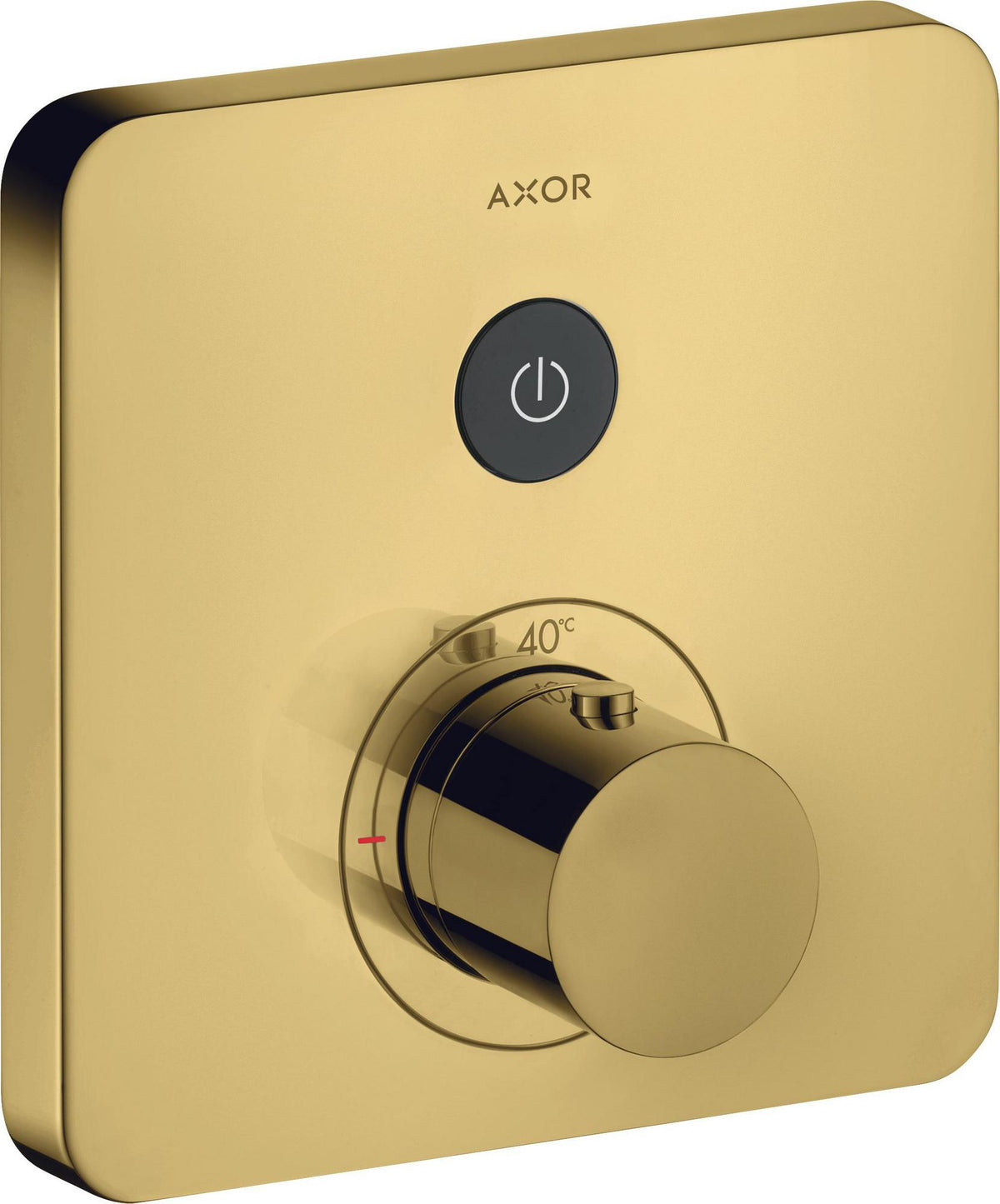 AXOR ShowerSelect Soft Thermostatbatterie für 1 Verbraucher – Unterputz, Chrom, Select-Button