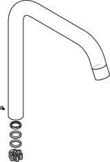 HANSGROHE HG Auslauf Talis S2 WT-Mischer Schwenkausl chr – Drehauslauf mit UBA-Positivliste