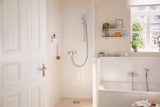 HANSGROHE Rebris S Einhebel-Wannenmischer Aufputz Chrom – Wandmontage, 2 Verbraucher, Temperaturbegrenzung