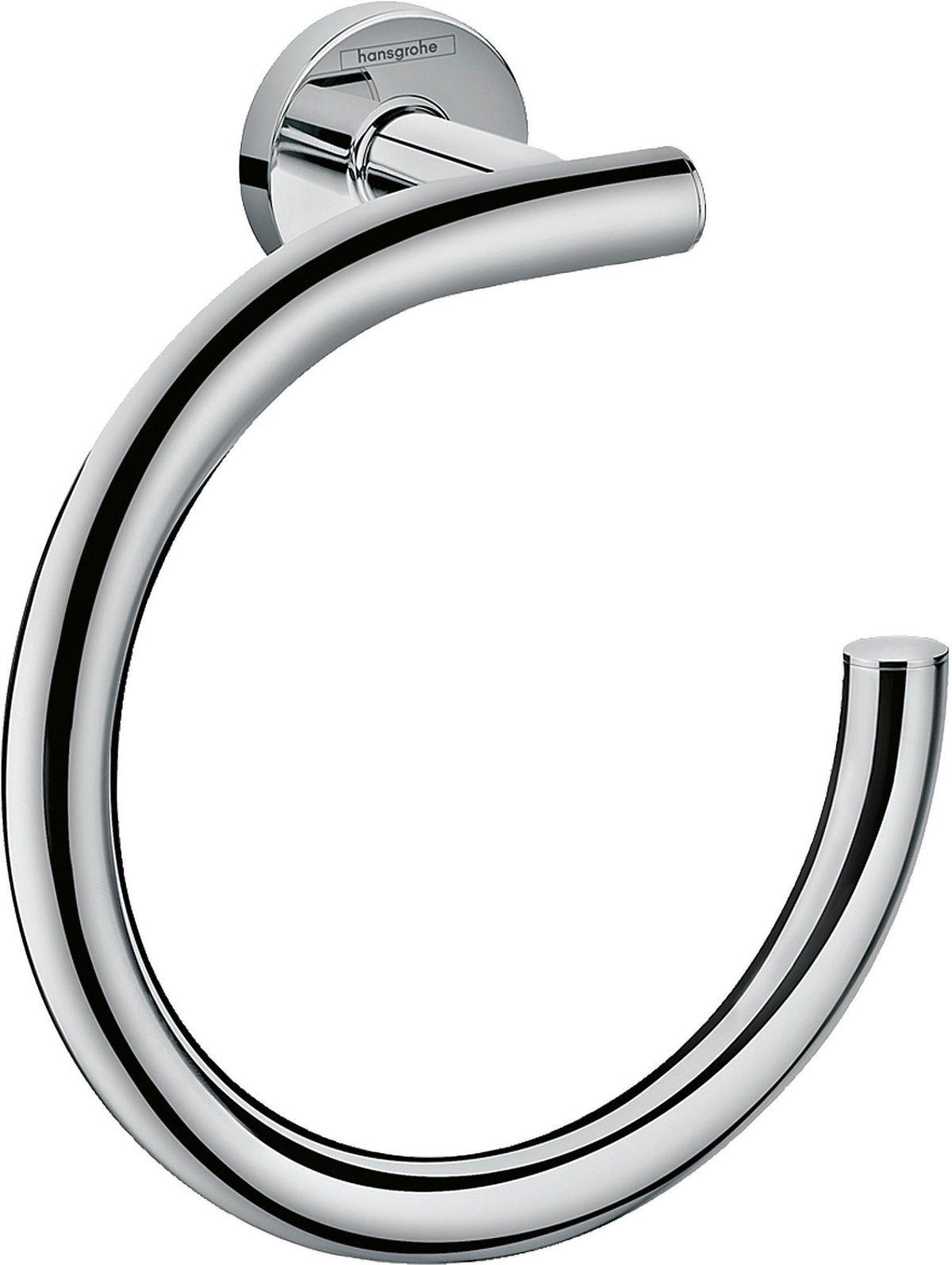 HANSGROHE Handtuchring Logis Universal chrom – Wandmontage, Messing, verdeckte Befestigung