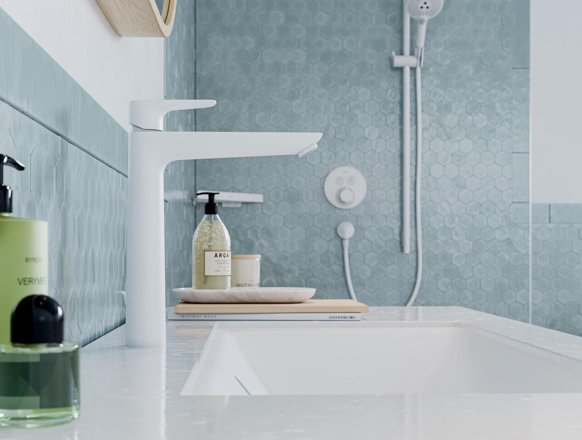 HANSGROHE Talis E Einhebel-Waschtischmischer 240 mit Zugstangen-Ablaufgarnitur, chrom